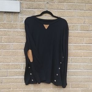 Comfy Long Sleeve with Suede Elbow Patches